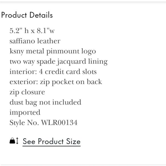 Kate Spade New York Staci Medium L Zip Wristlet- Chalk Pink - Picture 5 of 8